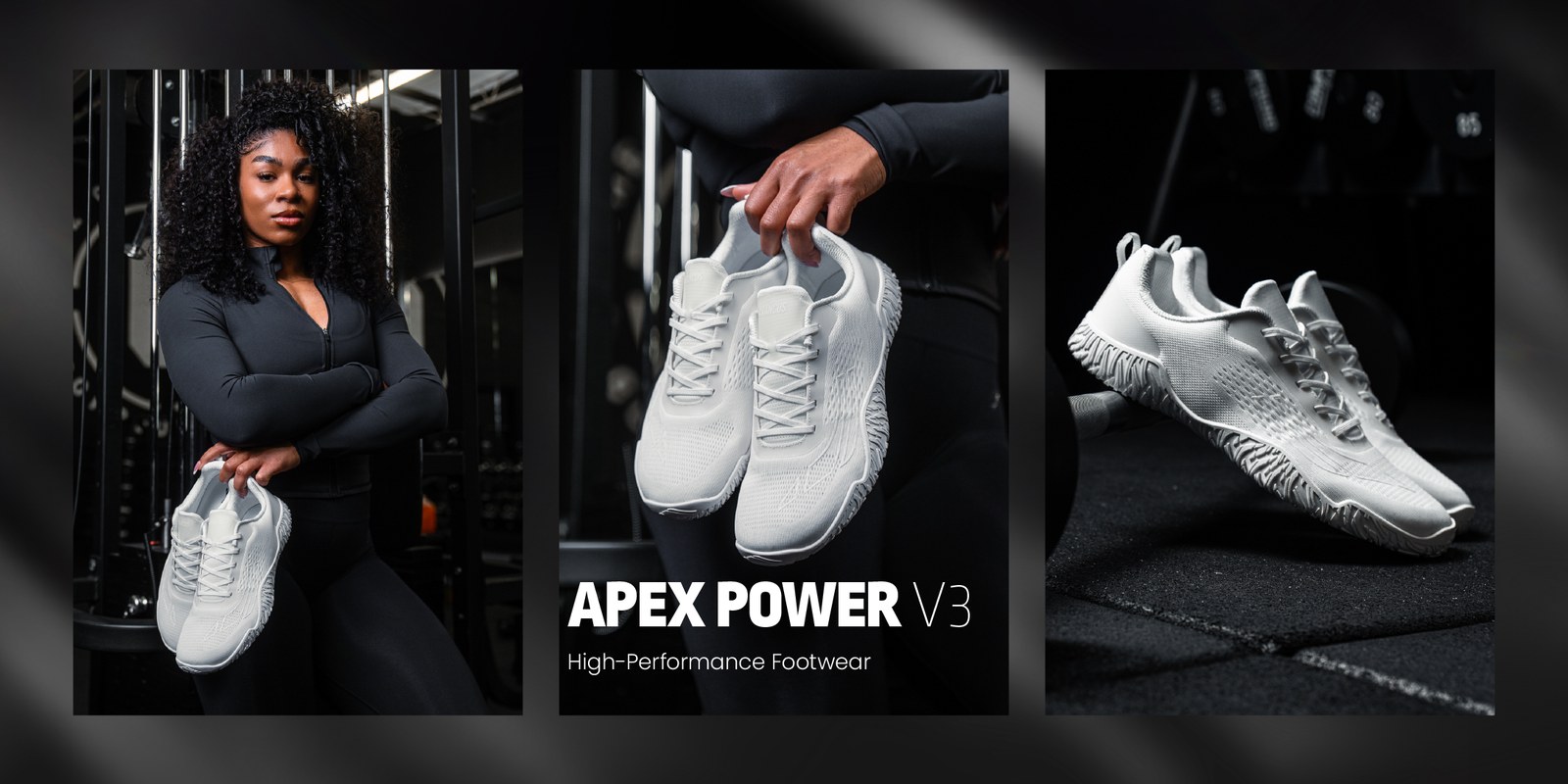 Атлет с кроссовками Avancus Apex Power V3 в зале